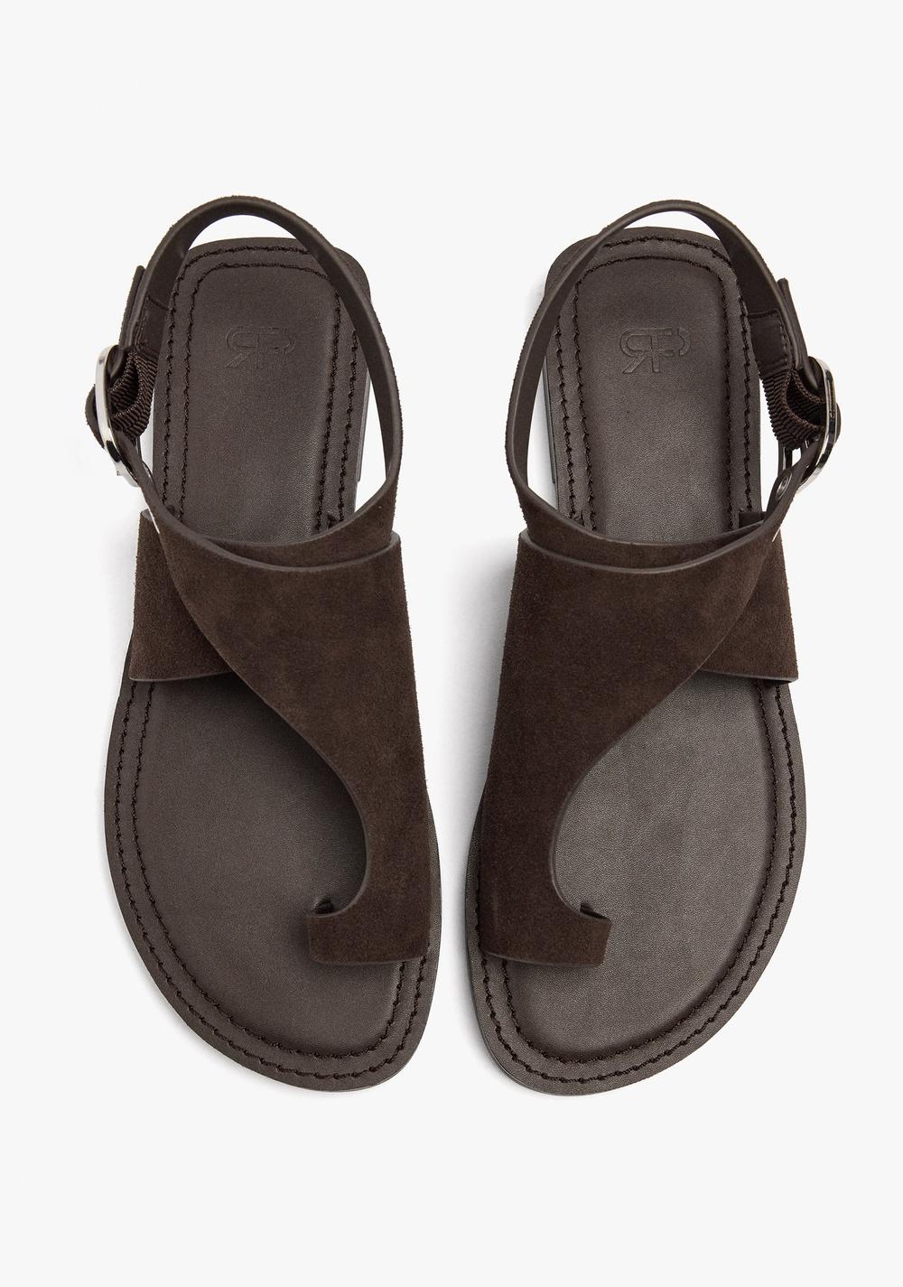 Sandalias Planas de Piel con Tira Cruzada Parfois 4