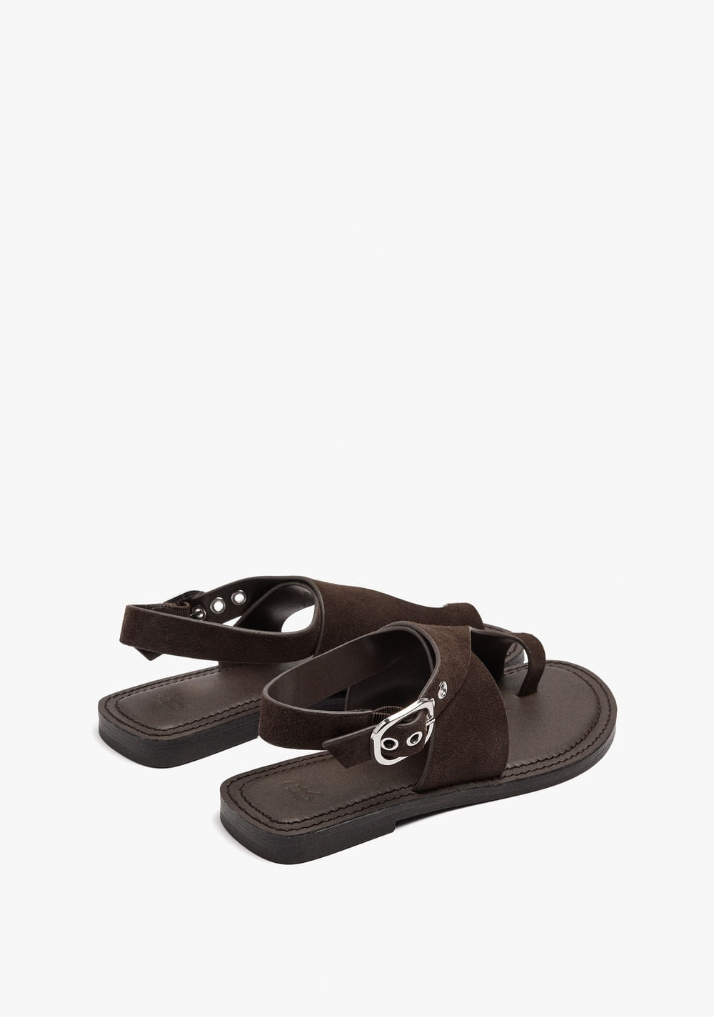 Sandalias Planas de Piel con Tira Cruzada Parfois 5