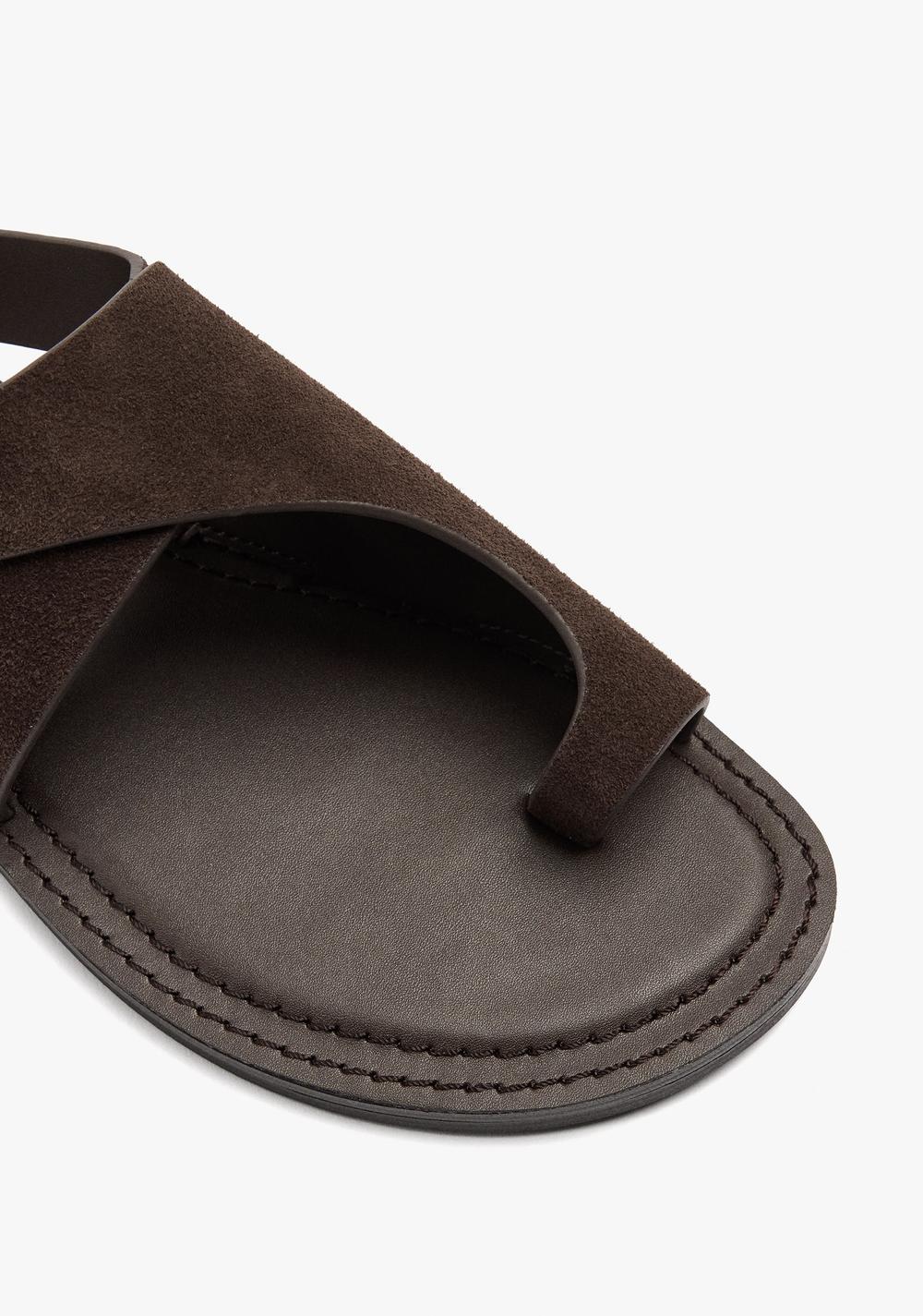 Sandalias Planas de Piel con Tira Cruzada Parfois 6