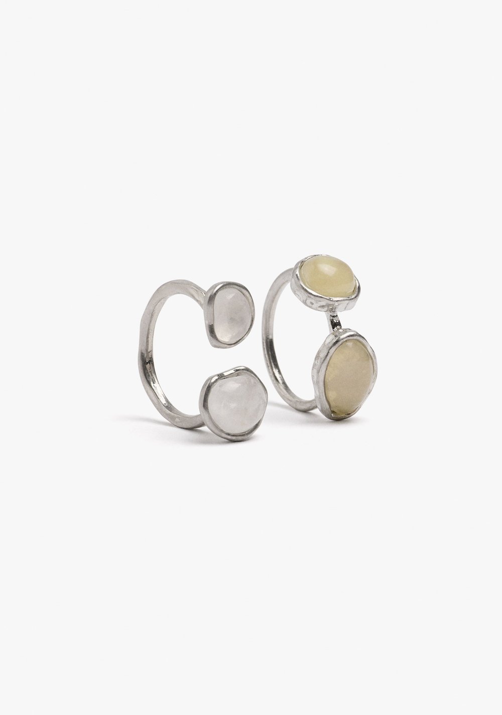 Set de Anillos Abiertos con Piedra y Resina Parfois 3