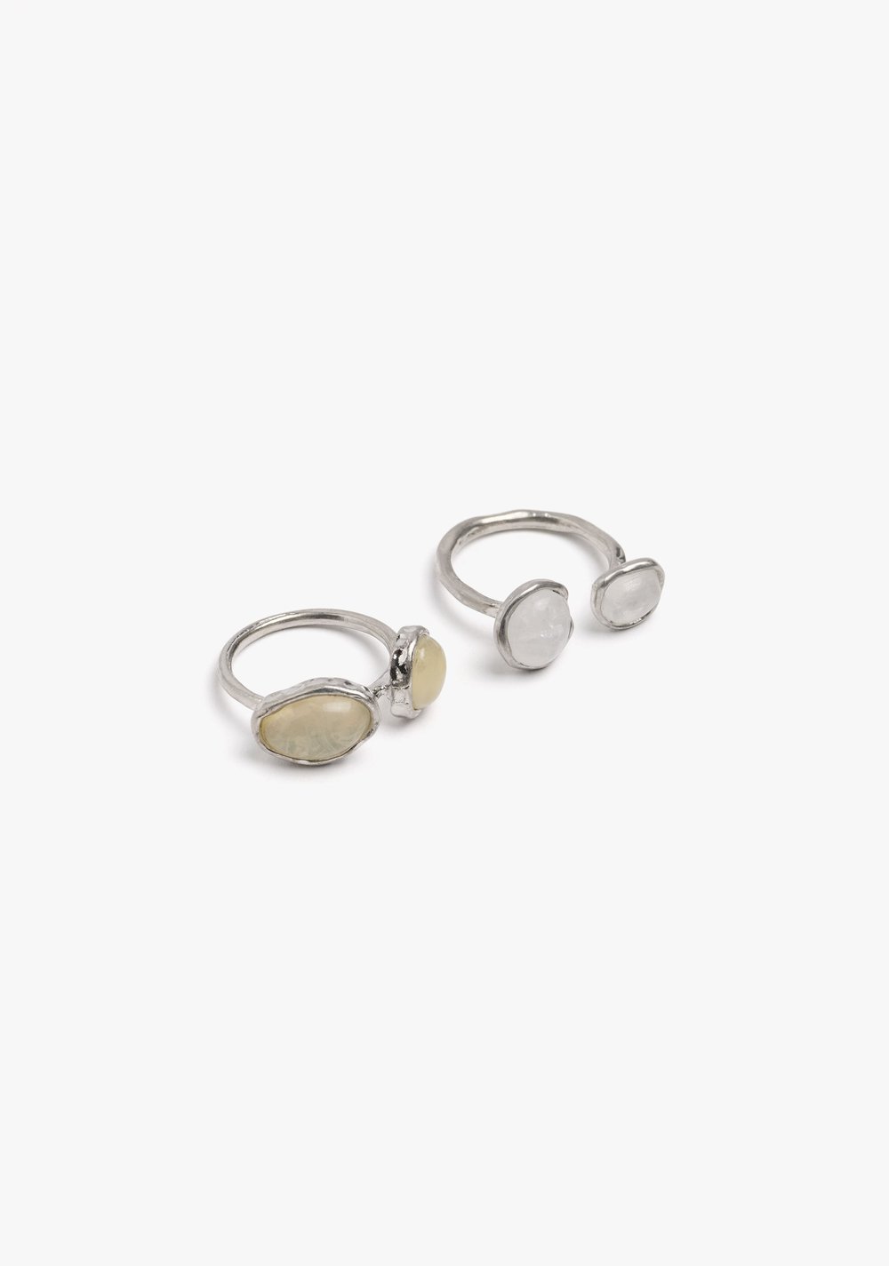 Set de Anillos Abiertos con Piedra y Resina Parfois 4