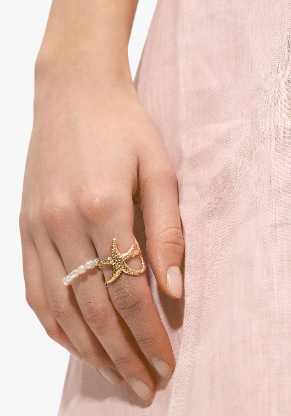 Set de Anillos Estrella de Mar y Perlas Parfois 2