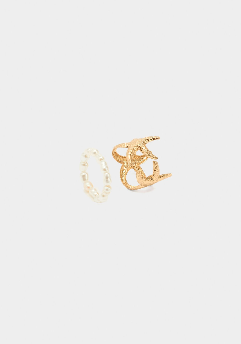 Set de Anillos Estrella de Mar y Perlas Parfois 3
