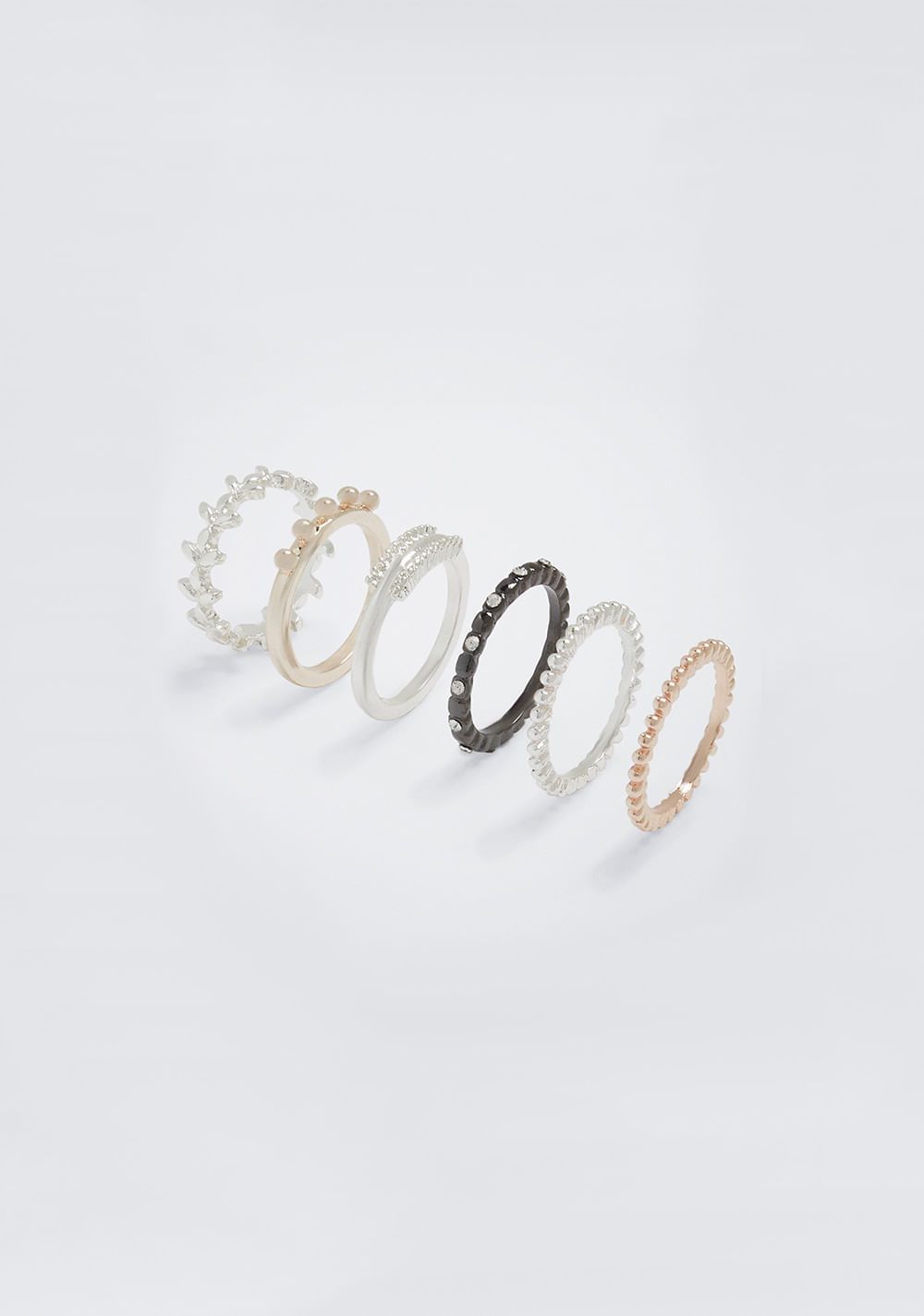 Set de Anillos Multiacabado Parfois