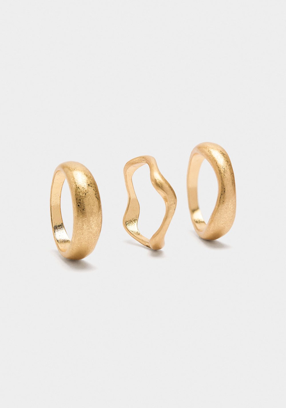 Set de Anillos Ondulados Parfois 3
