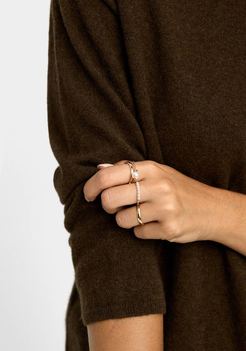 Set de Anillos con Perlas Parfois 2