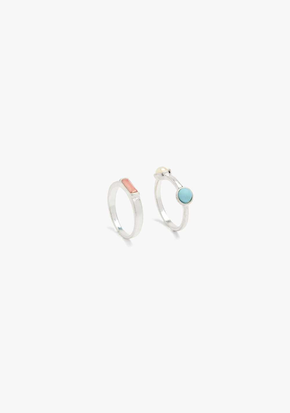Set de Anillos con Piedras Multicolor Parfois 2