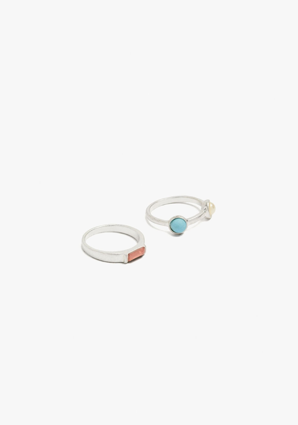 Set de Anillos con Piedras Multicolor Parfois 3