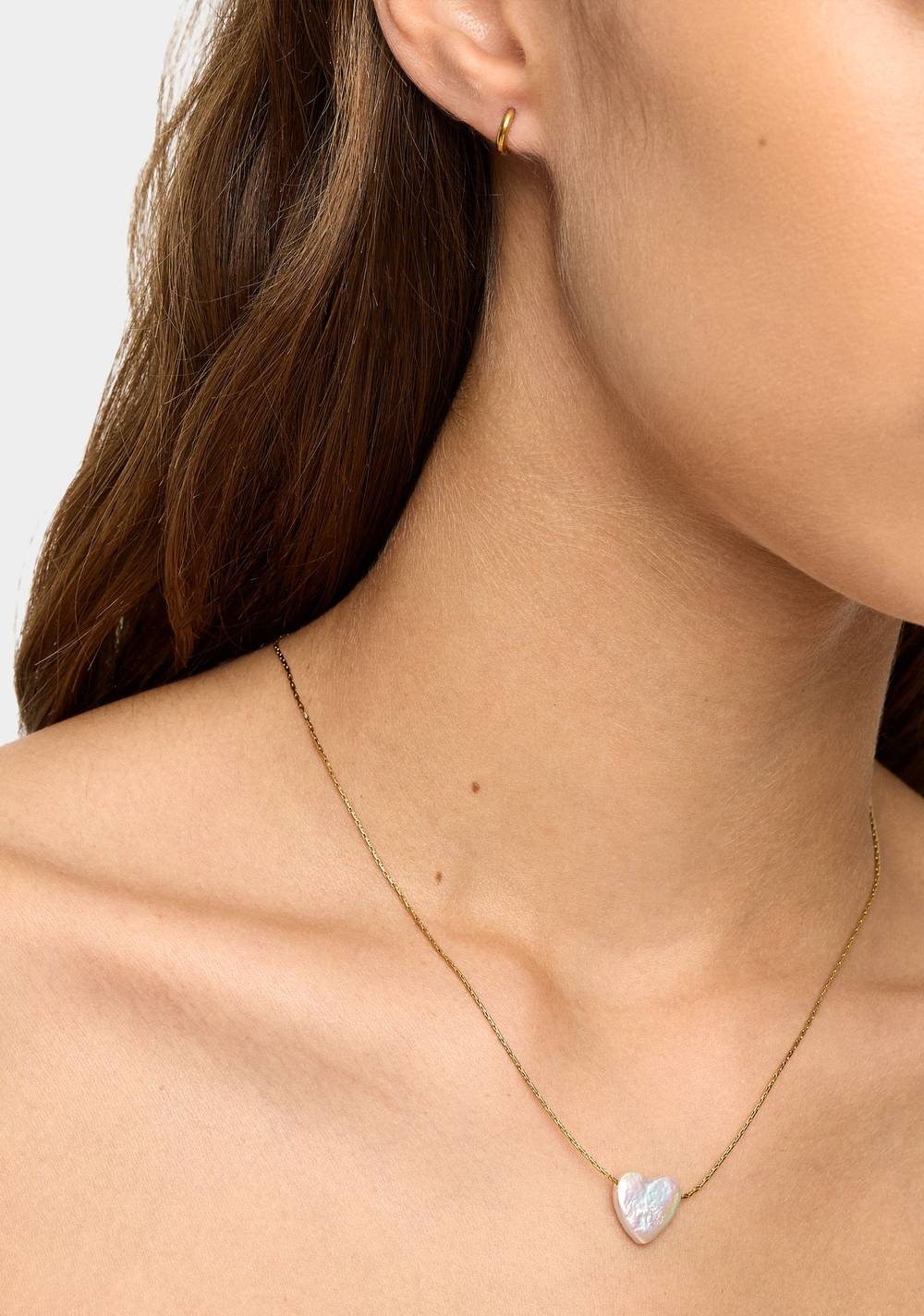 Set de Collar con Corazón y Zarcillos de Aro Parfois 2