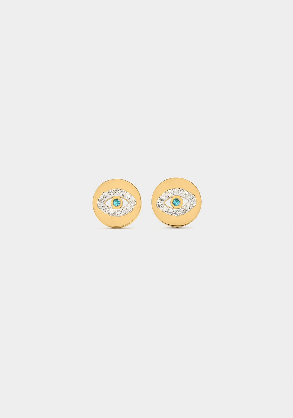 Set Collar y Zarcillos Ojos con Cristales Parfois 4