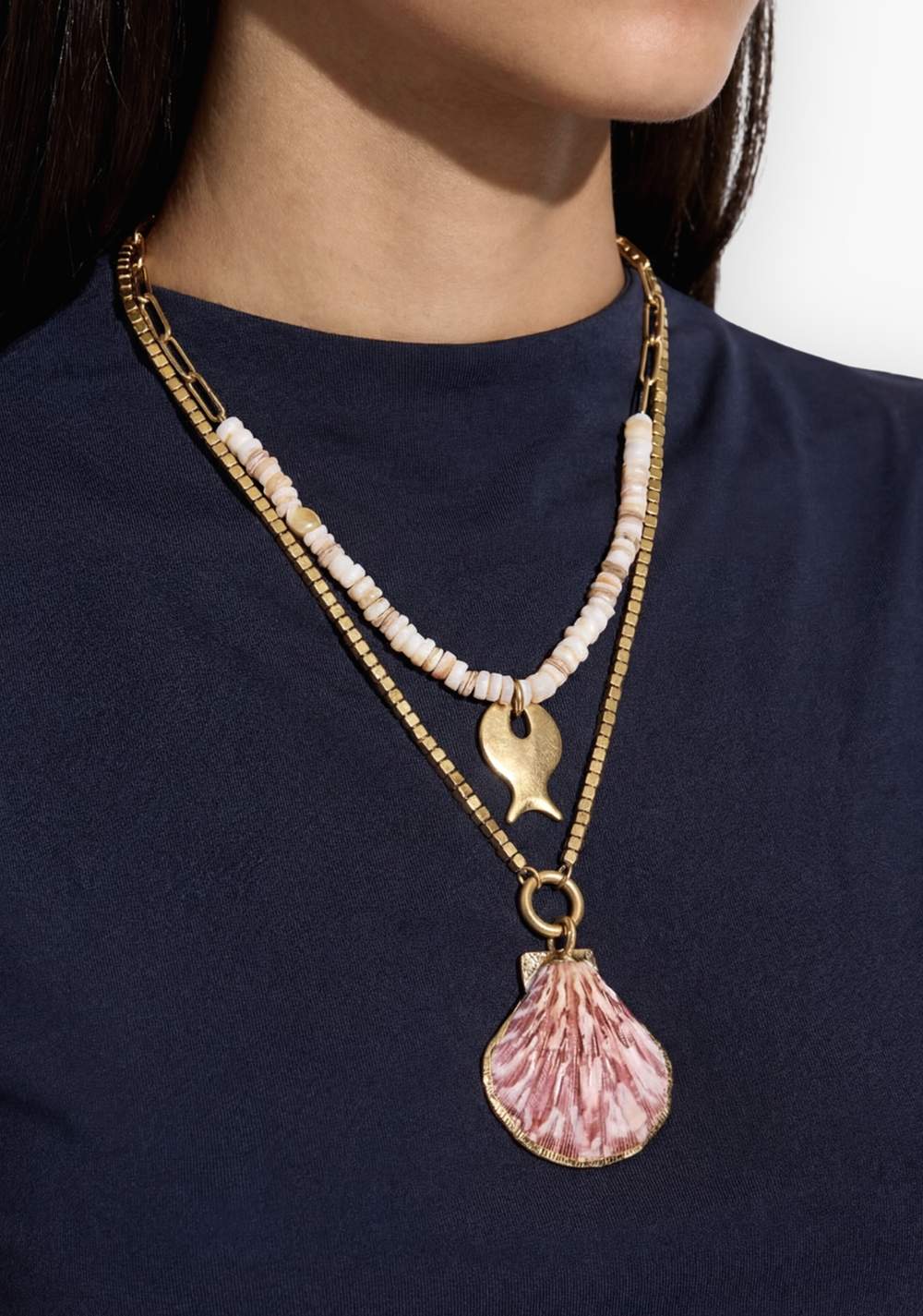 Set de Collares con Concha y Pescado Parfois 2