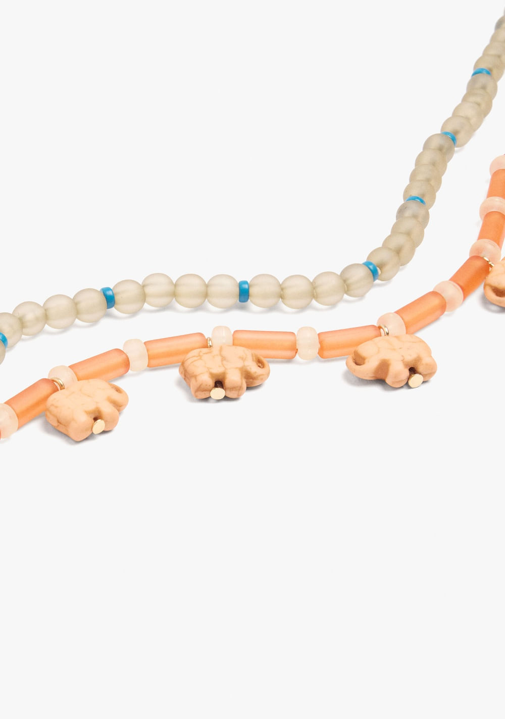 Set de Collares Cuentas y Elefantes Parfois 3