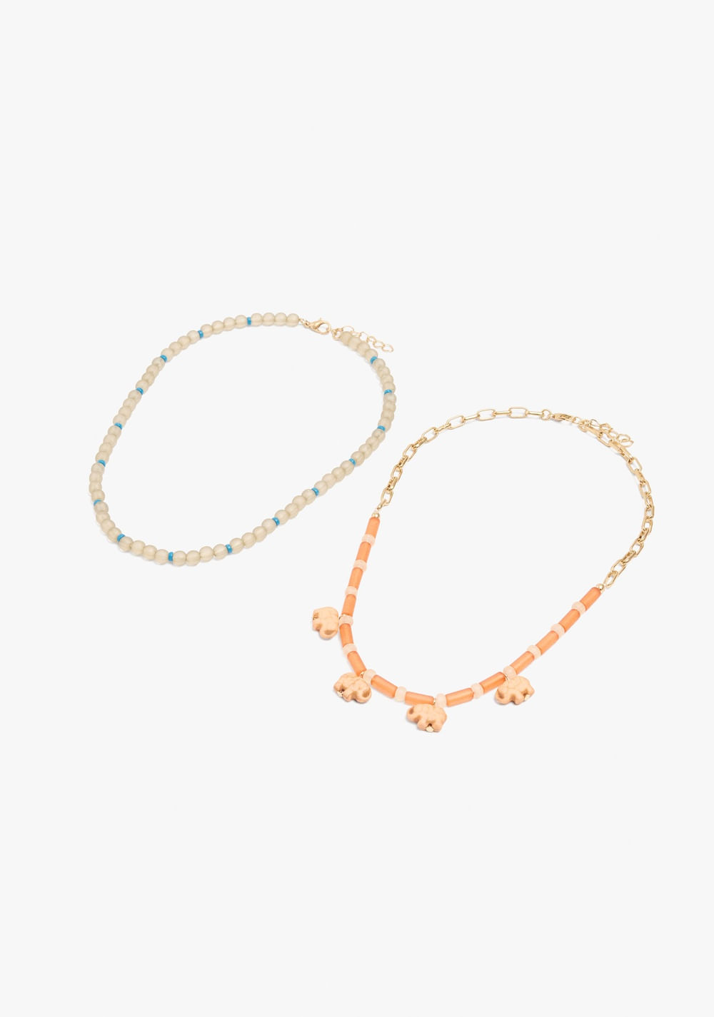 Set de Collares Cuentas y Elefantes Parfois 4