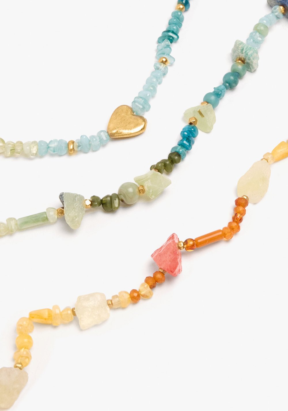 Set de Collares Multicolor con Piedras Parfois 3