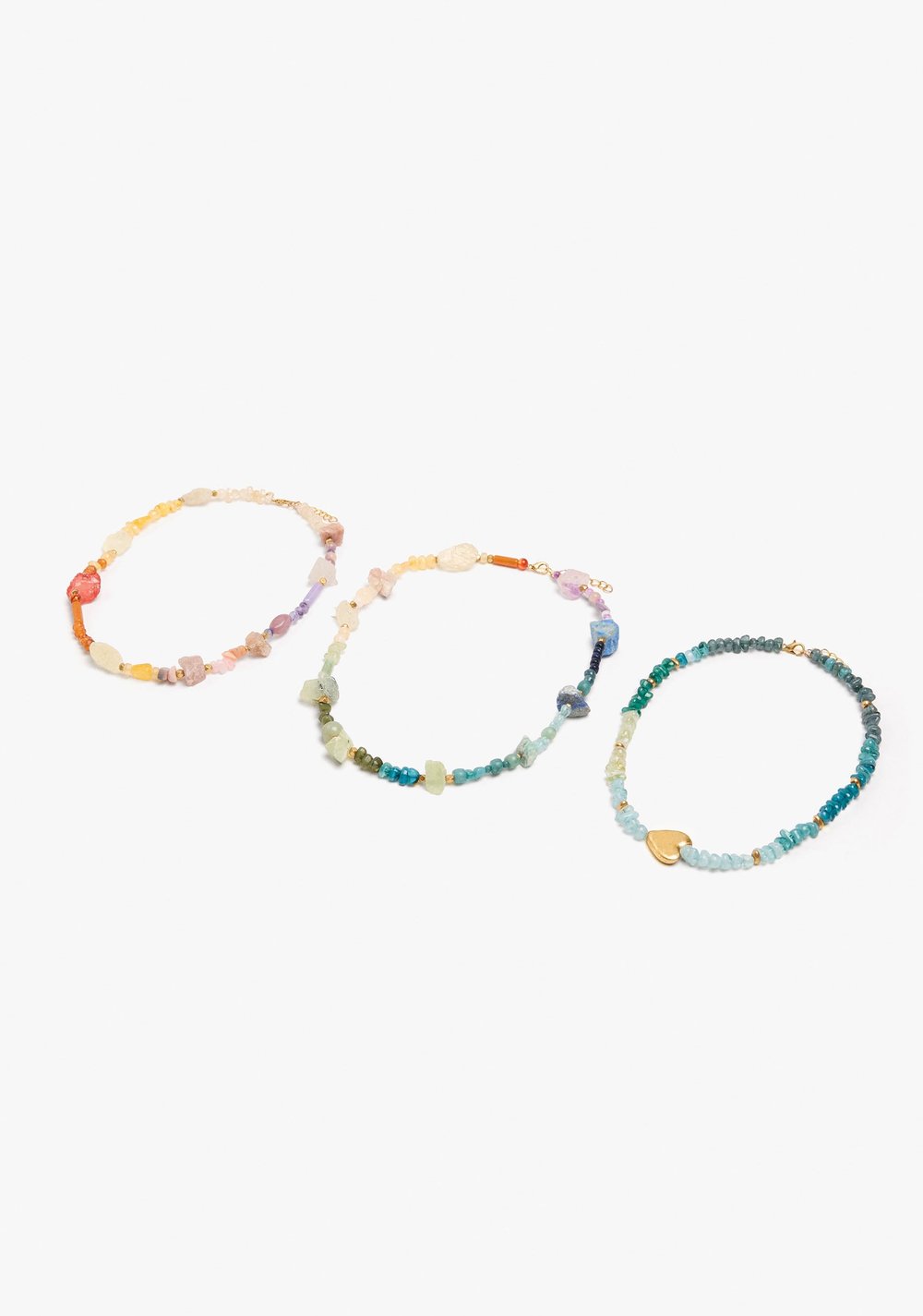 Set de Collares Multicolor con Piedras Parfois 4