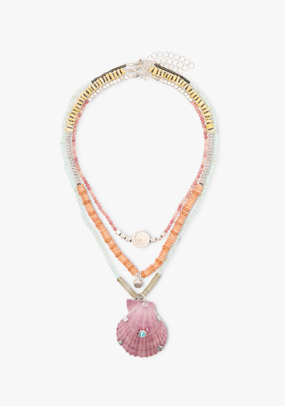 Set de Collares de Piedras y Concha Parfois