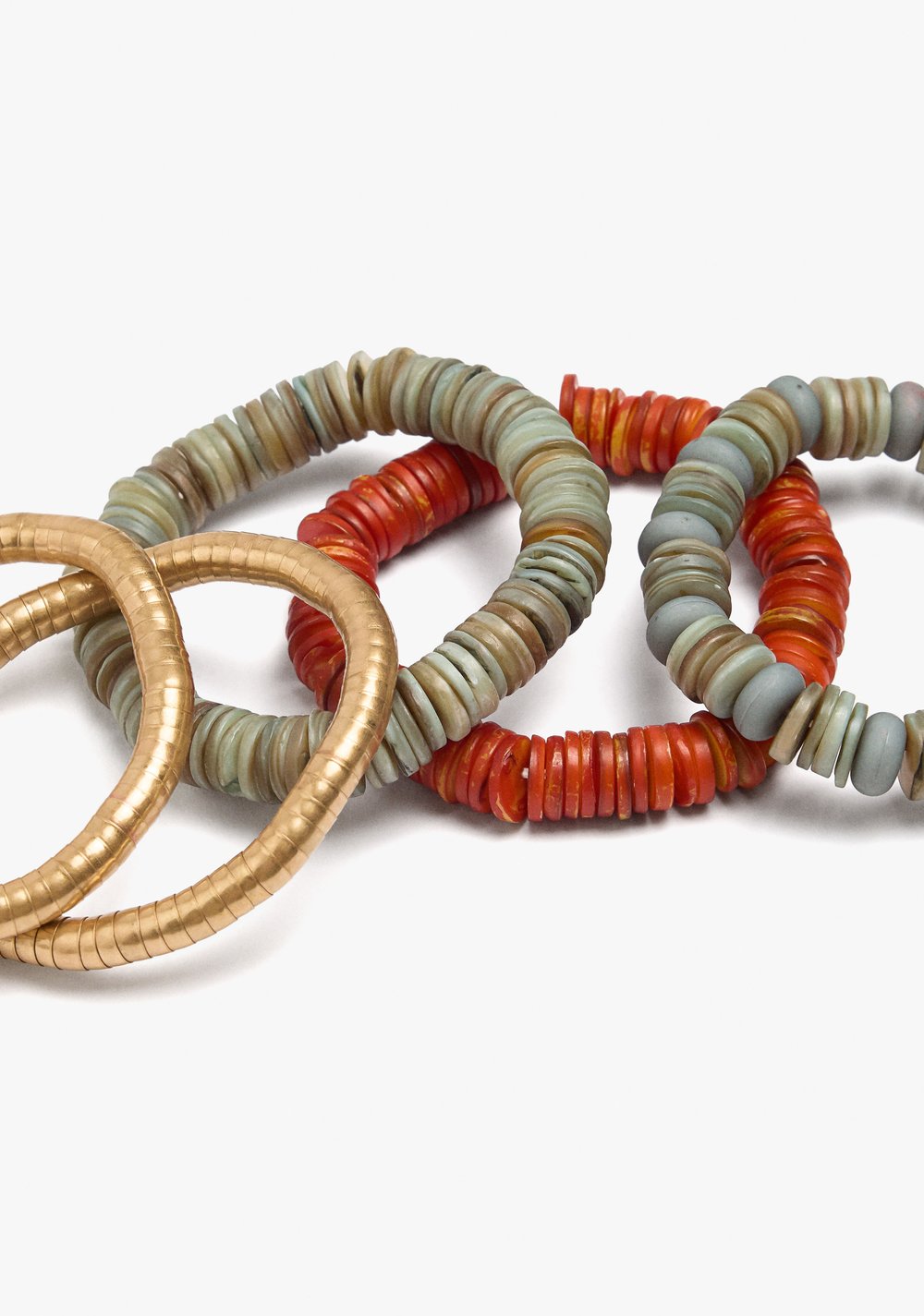 Set de Pulseras Elásticas con Cuentas de Conchas Parfois 3