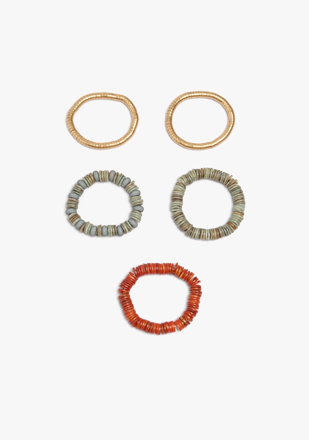 Set de Pulseras Elásticas con Cuentas de Conchas Parfois 4
