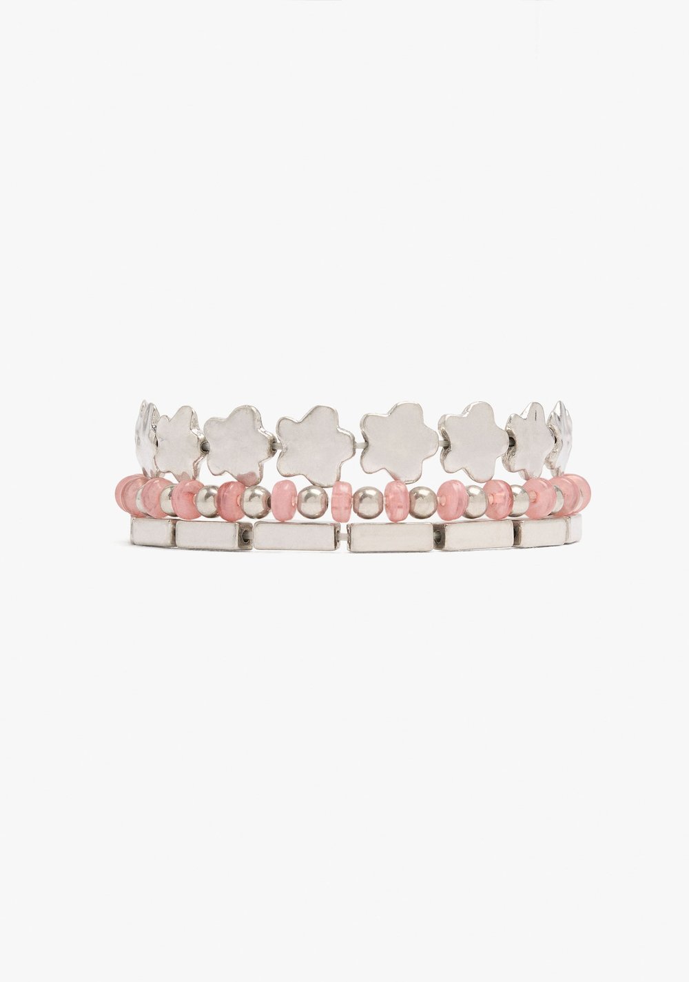 Set de Pulseras Elásticas con Flores Parfois Imagen Principal