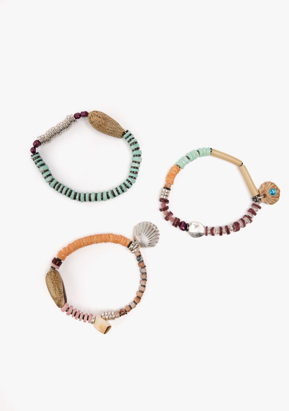 Set de Pulseras Elásticas con Motivos Marinos Parfois 3