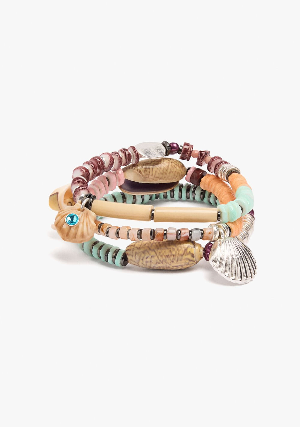 Set de Pulseras Elásticas con Motivos Marinos Parfois Imagen Principal