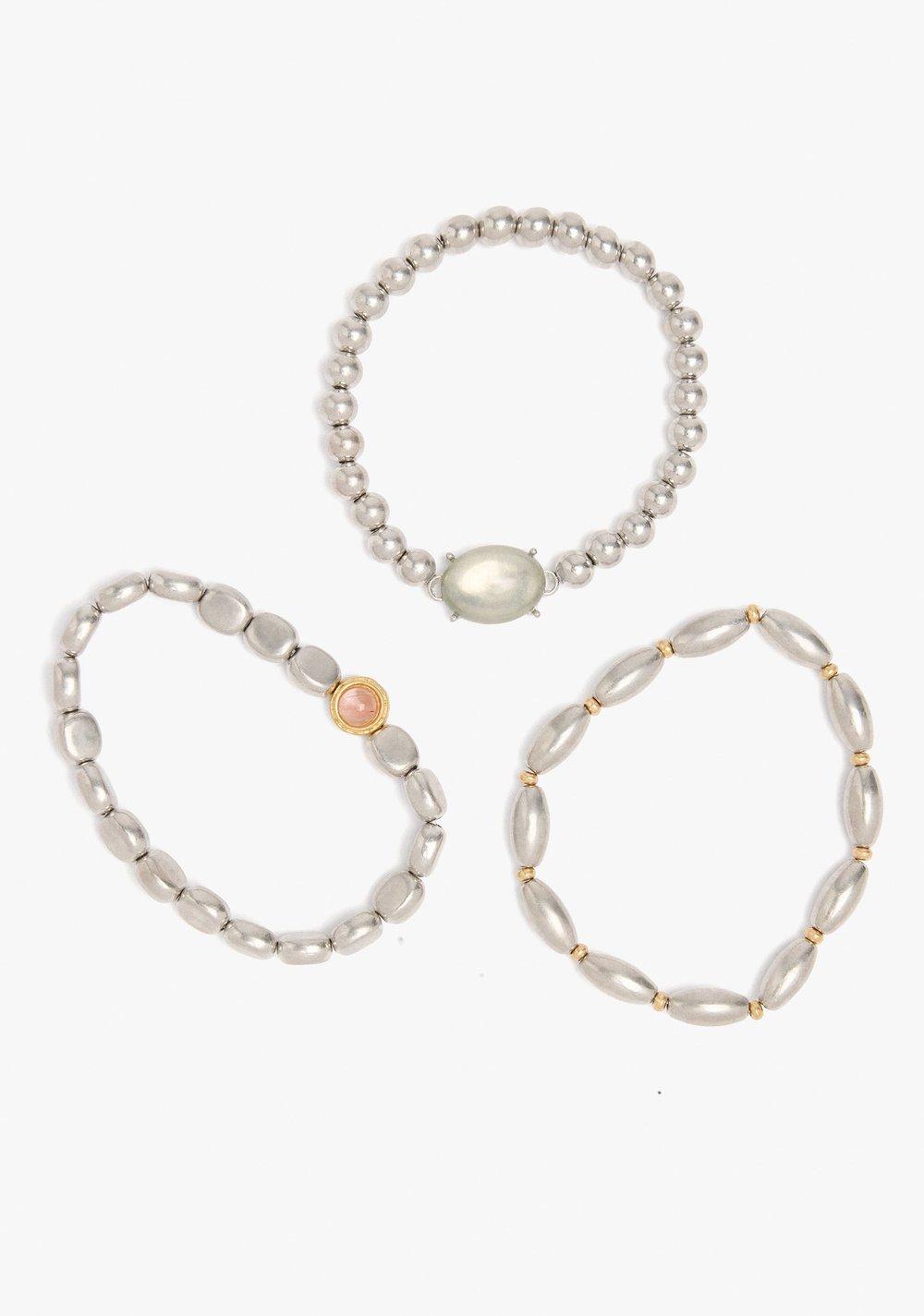 Set de Pulseras Elásticas con Piedra Parfois 3