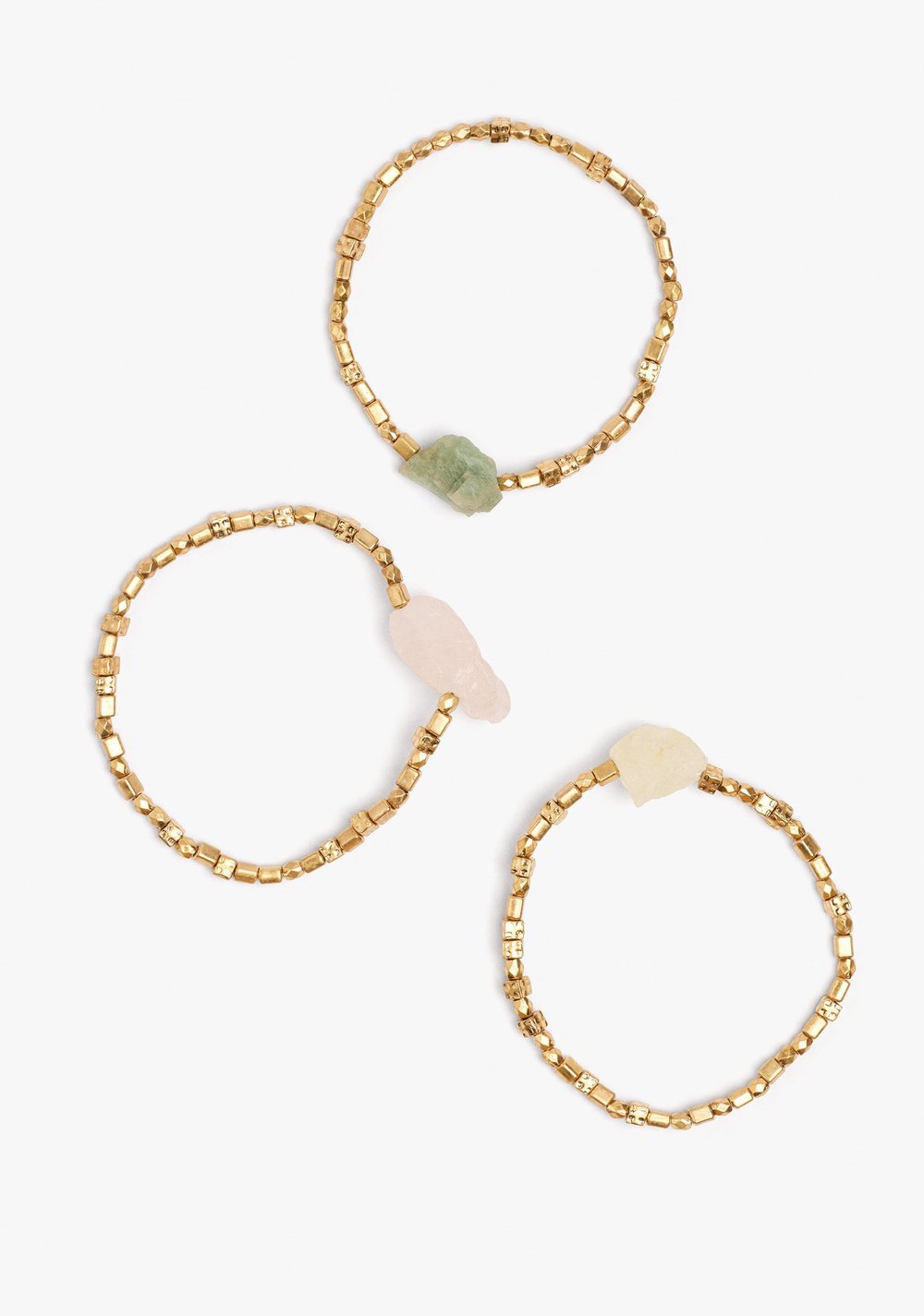 Set de Pulseras Elásticas con Piedras Parfois 3