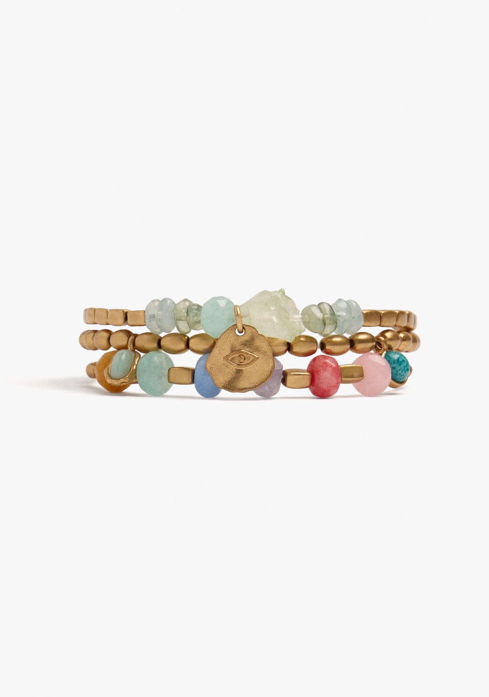 Set de Pulseras Elásticas con Piedras Parfois Imagen Principal