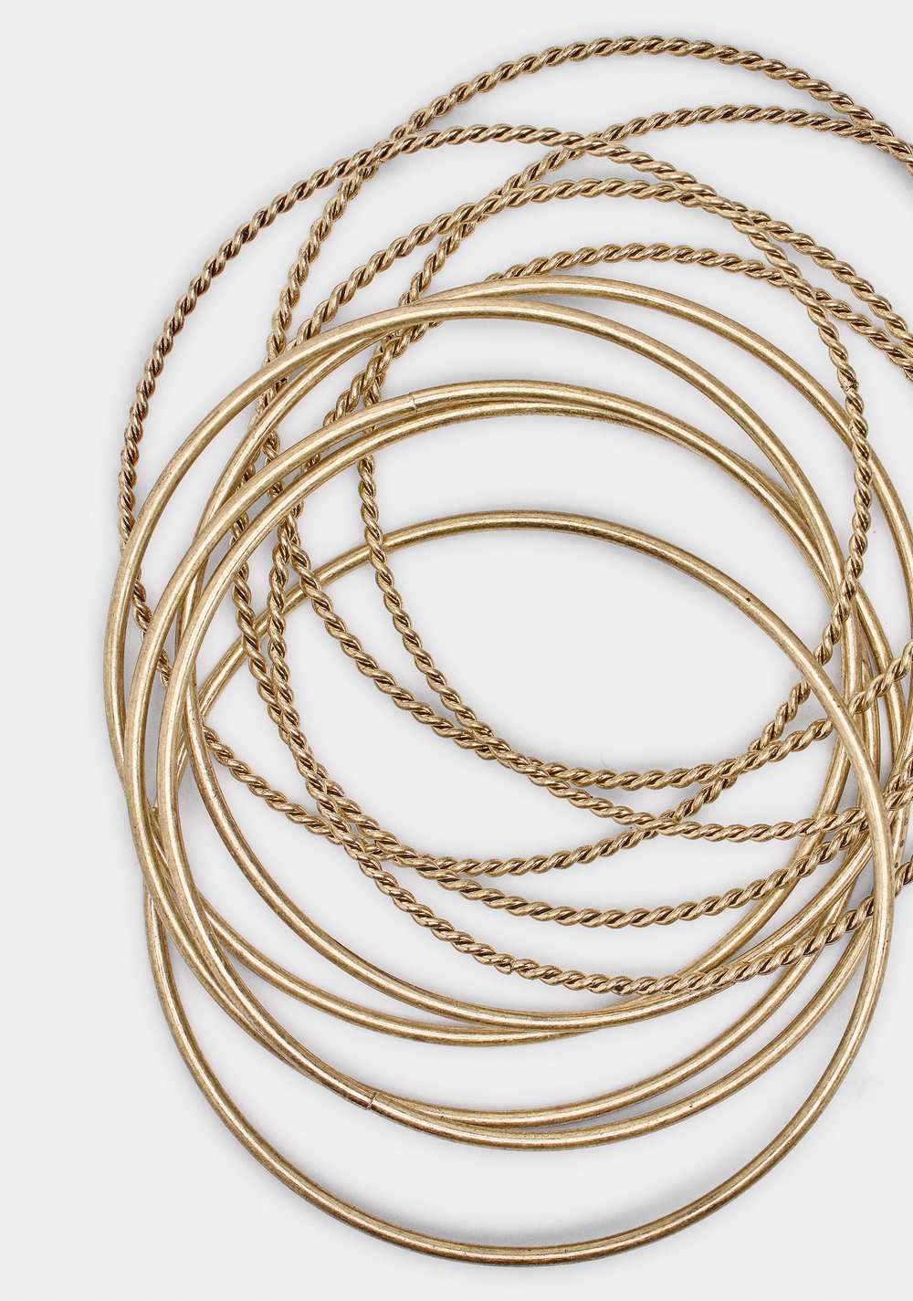 Set de Pulseras Lisas y Entrelazadas Parfois 3