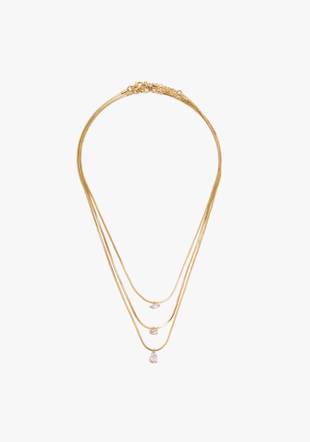 Set de Tres Collares con Zarcillos de Circonitas Parfois Imagen Principal