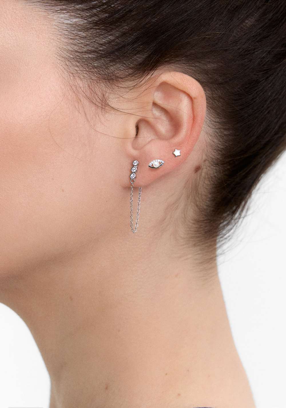 Set de Zarcillos Circonitas y Perla de Agua Dulce - Plata Parfois 2