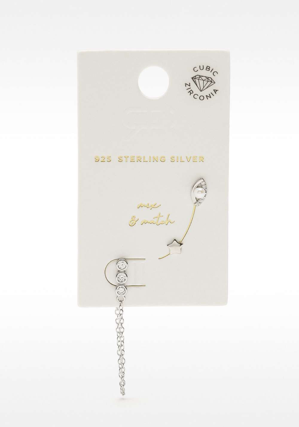 Set de Zarcillos Circonitas y Perla de Agua Dulce - Plata Parfois 5