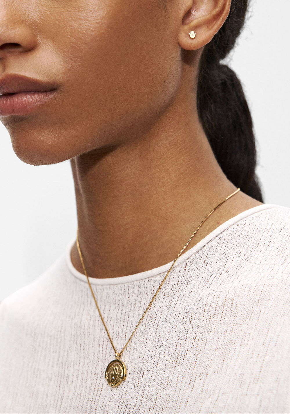 Set de Zarcillos y Collar Mano de Fátima Parfois 2
