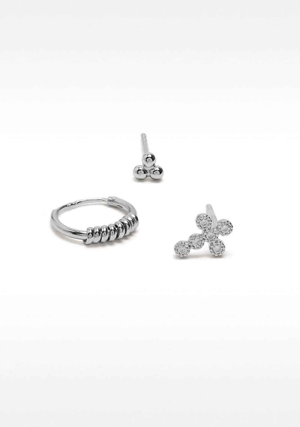 Set de Zarcillos con Cristales - Plata Parfois 2