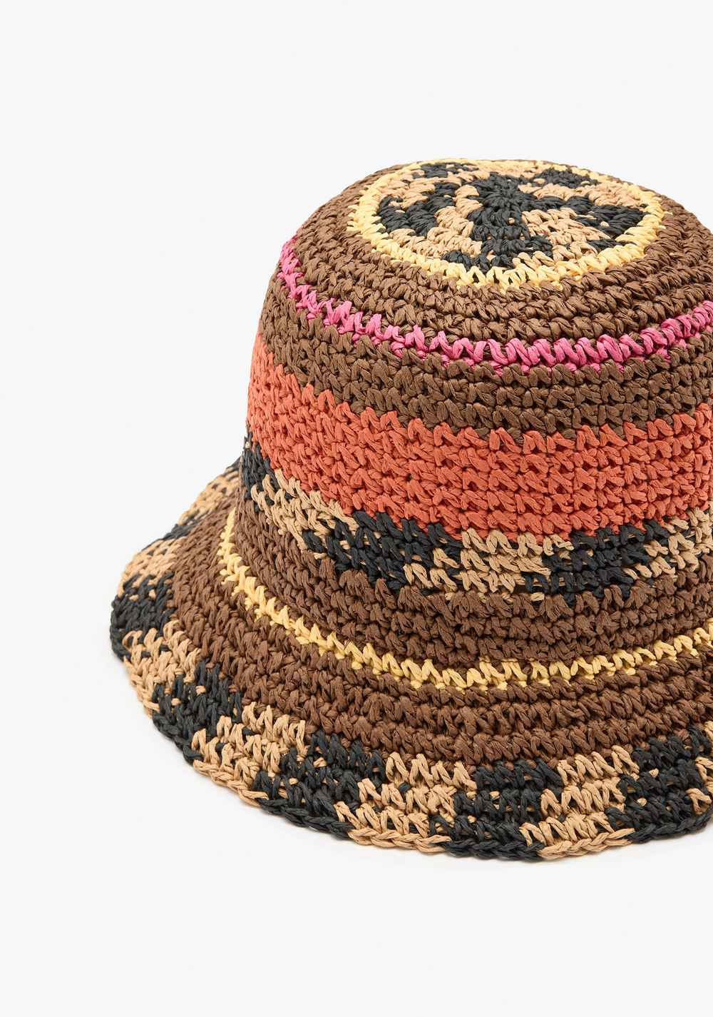 Sombrero Bucket Multicolor con Efecto Rafia Parfois 2