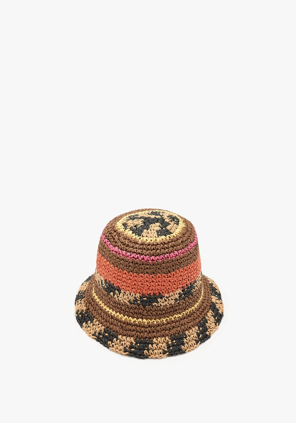 Sombrero Bucket Multicolor con Efecto Rafia Parfois 3