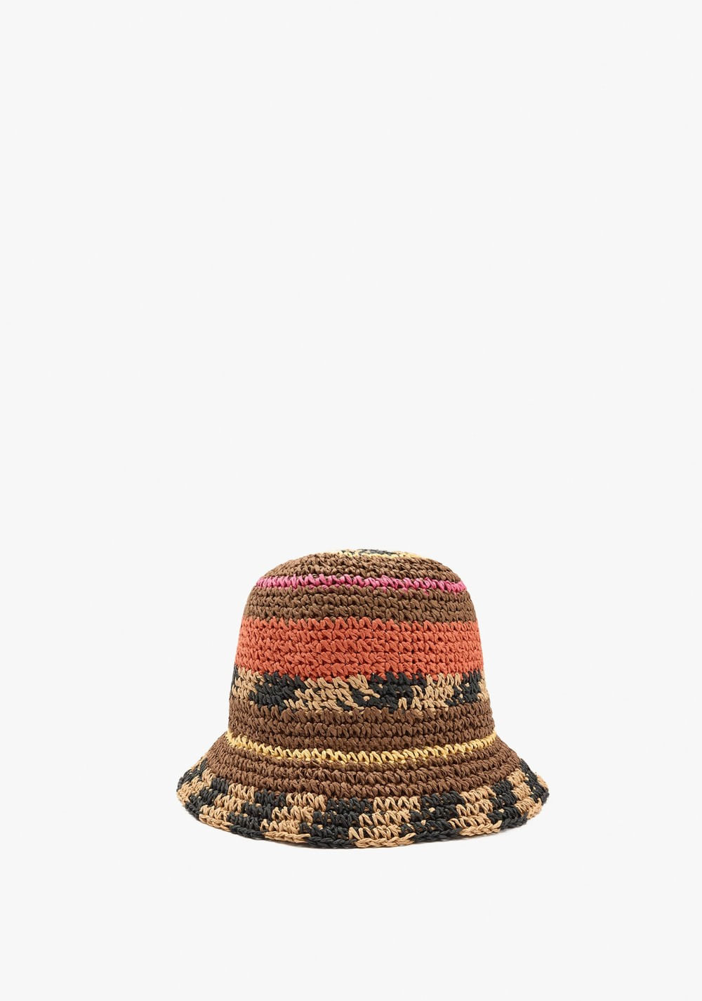 Sombrero Bucket Multicolor con Efecto Rafia Parfois Imagen Principal