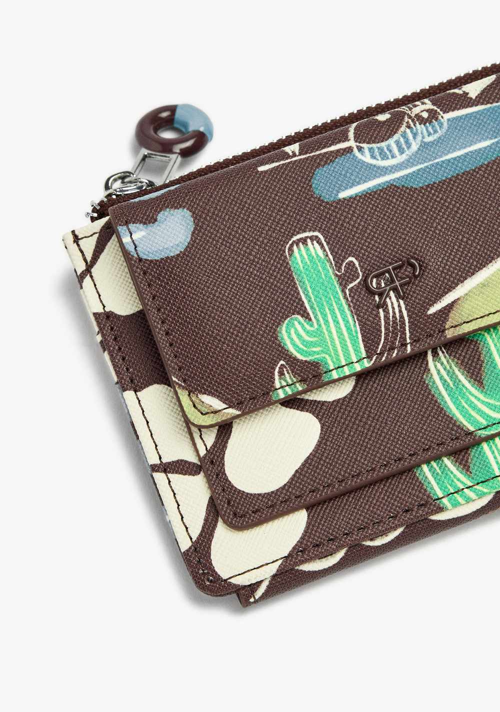 Tarjetero Estampado con Textura Parfois 2