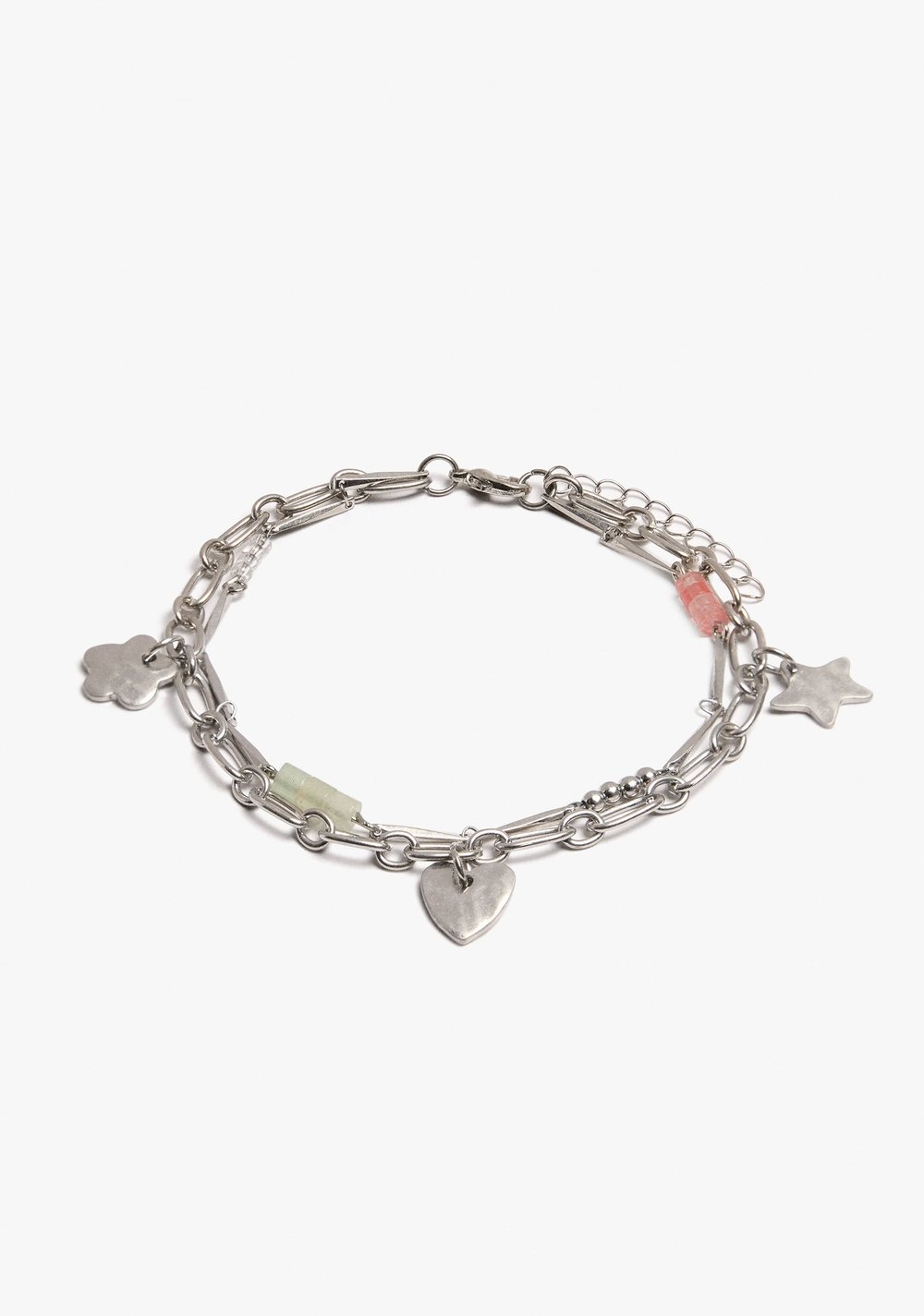 Tobillera Doble con Charms y Piedras Parfois