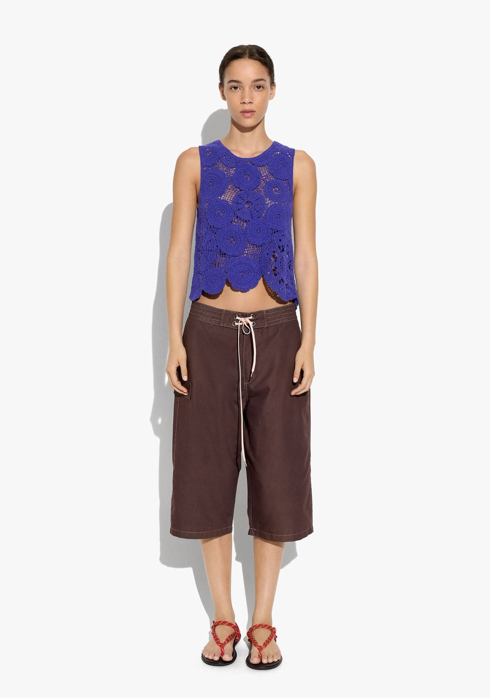 Top de Croché Floral Parfois 5