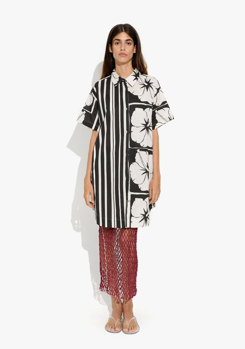 Vestido Camisero Asimétrico Parfois