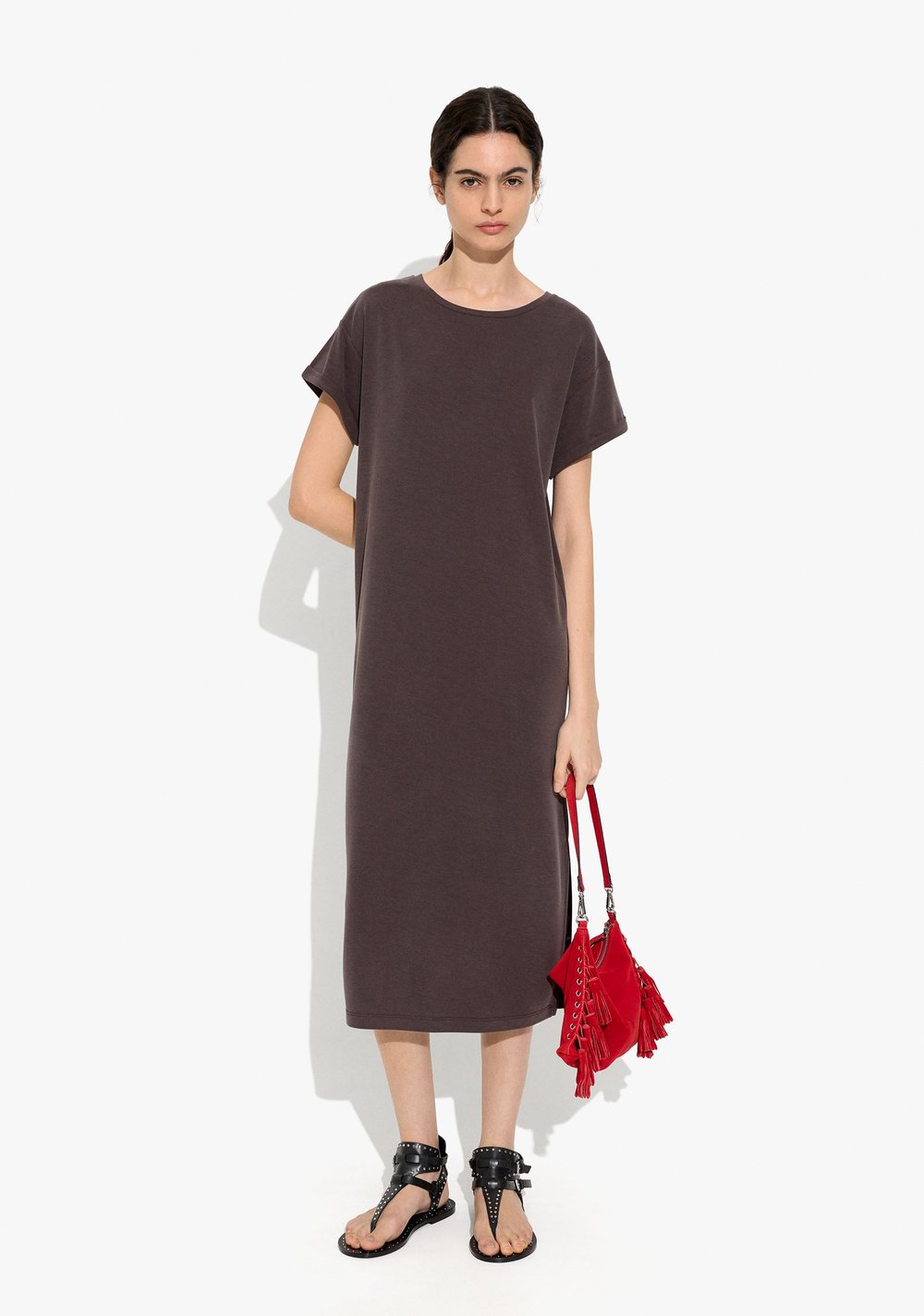 Vestido Camiseta Lisa Parfois