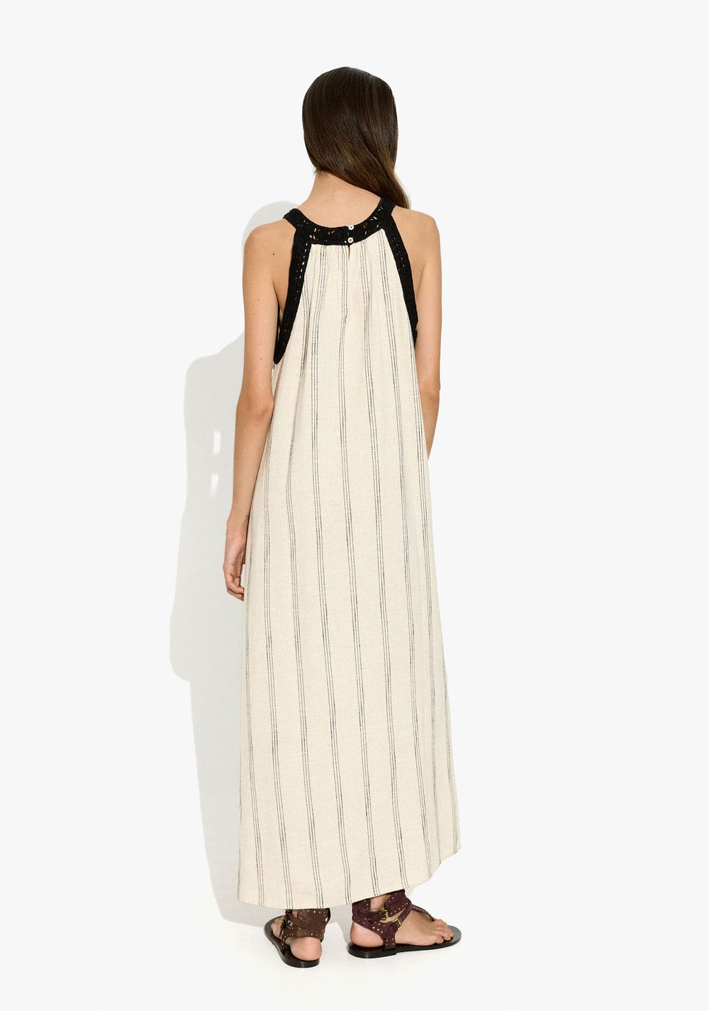 Vestido Halter Croché a Rayas Parfois 3