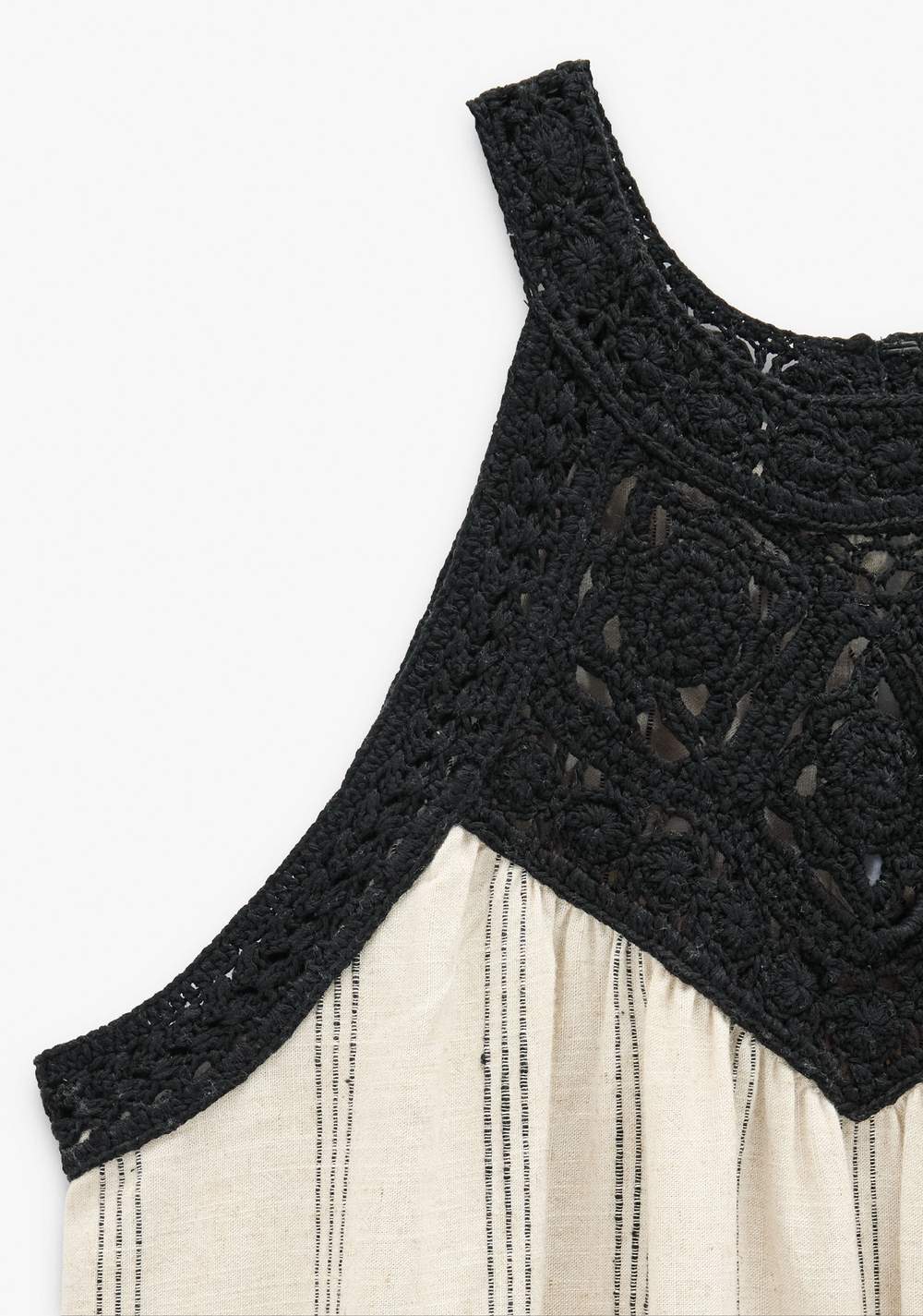 Vestido Halter Croché a Rayas Parfois 5