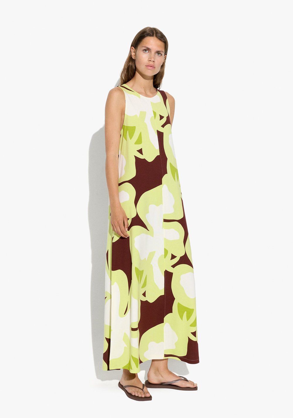 Vestido Largo Estampado Floral Parfois 2