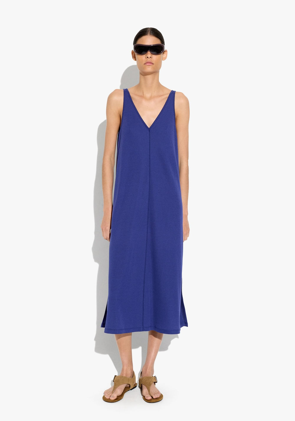 Vestido Midi con Tirantes Parfois Imagen Principal