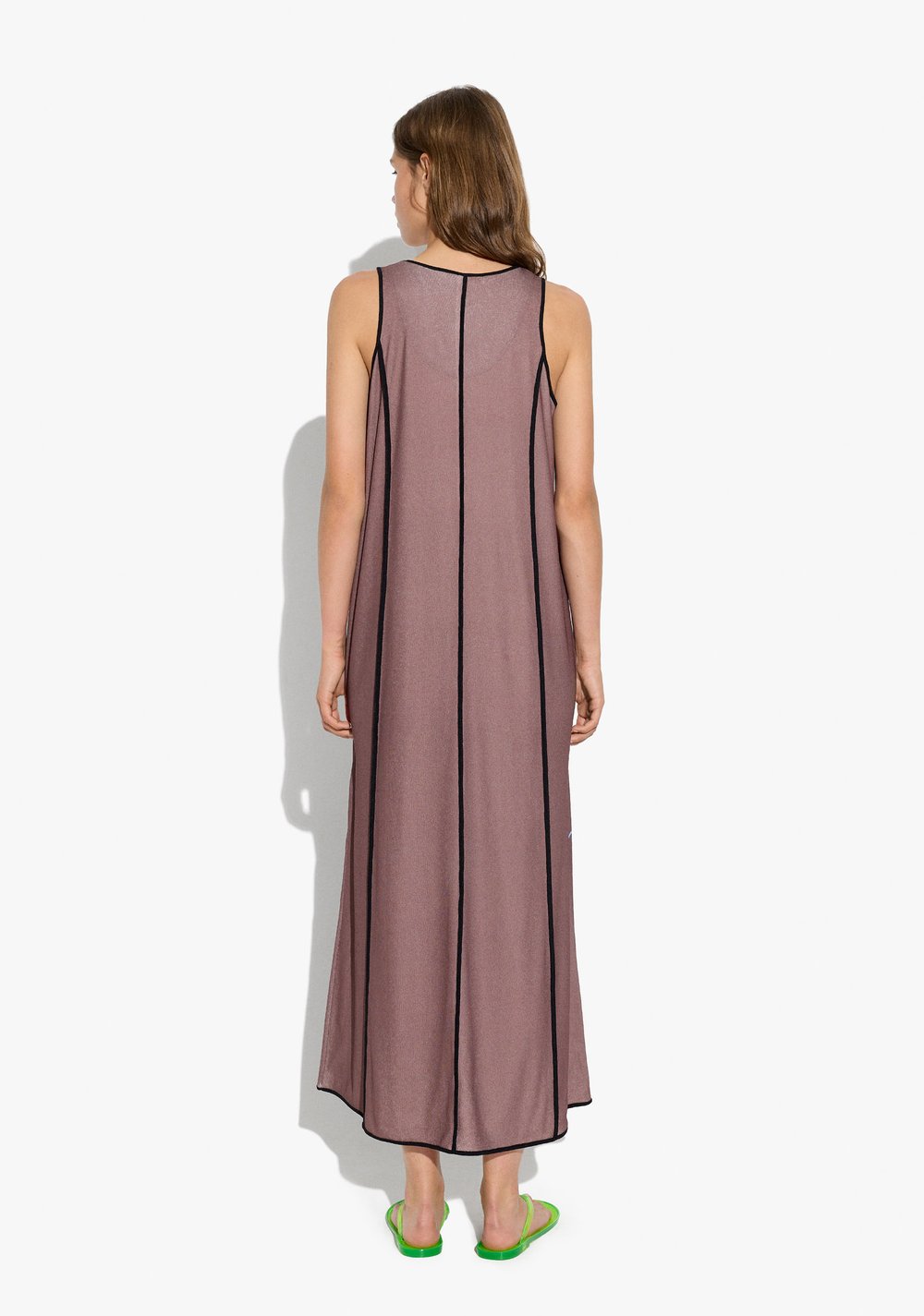 Vestido con Pespuntes y Estampados Marinos Parfois 3
