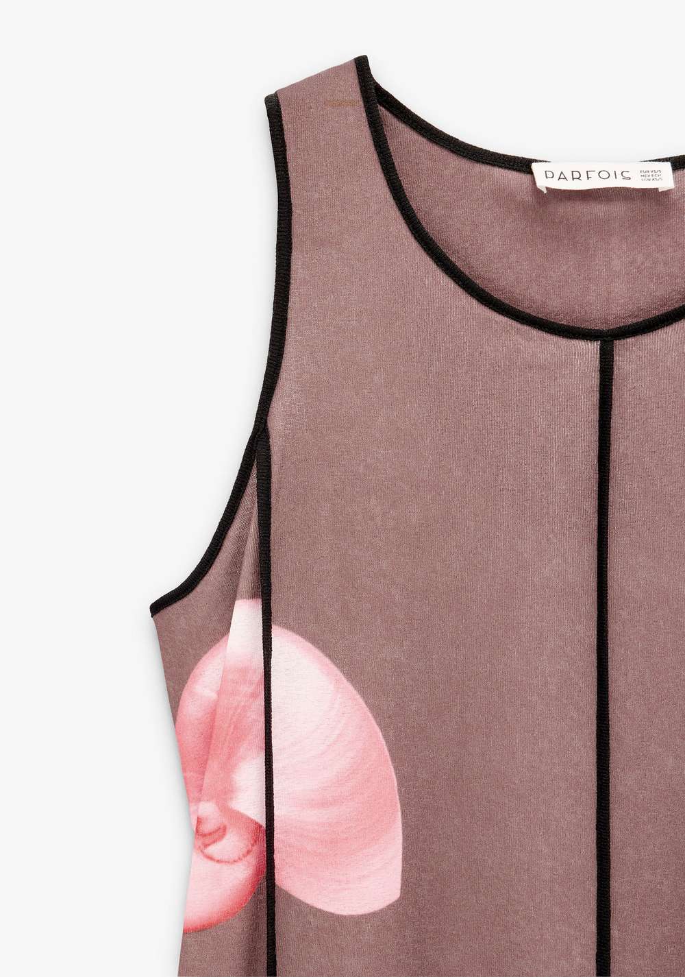 Vestido con Pespuntes y Estampados Marinos Parfois 4