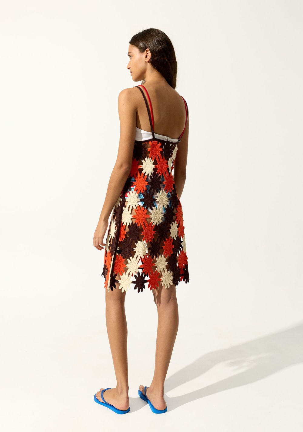 Vestido de Punto Abierto Croché Parfois 4