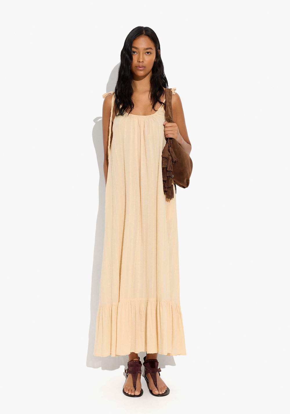 Vestido con Tirantes Textura en Relieve Parfois